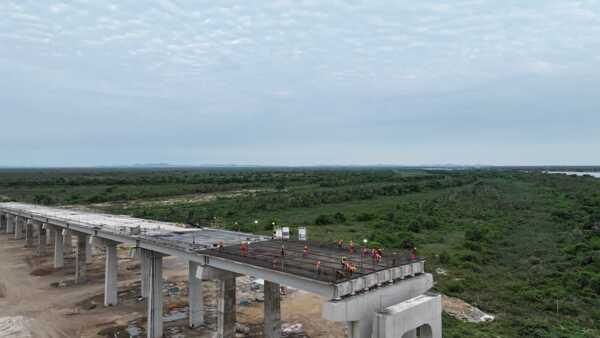 Construcciones del Puente de la Bioceánica ya acaricia el 60% de avance