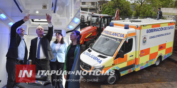 NUEVA AMBULANCIA A DISPOSICIÓN DE LA SALUD EN ITAPÚA - Itapúa Noticias