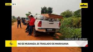 Simulaban mudanza, pero en realidad trasladaban marihuana   - ABC Noticias - ABC Color