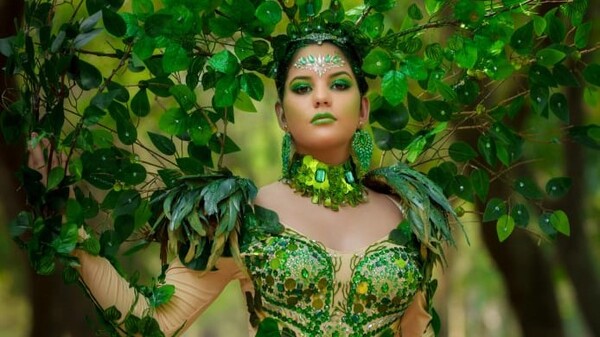 ¡Miss Beauty Paraguay ganó un premio gracias a su vestido de yerba mate!