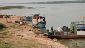 Nivel del río Paraguay en Concepción a solo 12 centímetros del mínimo histórico