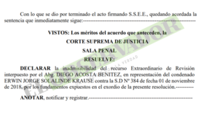 Declaran inadmisible recurso de revisión de condenado por casi 19 toneladas de marihuana