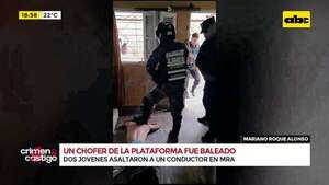 Video: detienen a los que presuntamente asaltaron y dispararon a un conductor de Bolt en MRA - Crimen y castigo - ABC Color
