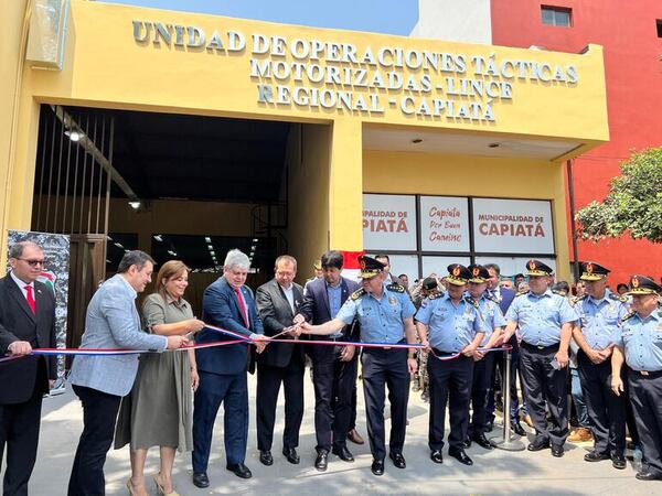 Capiatá: habilitan nueva sede de operaciones tácticas motorizadas para resguardar la seguridad local - Nacionales - ABC Color