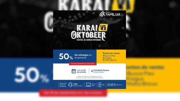 Banco Familiar presenta el evento Karai Oktobeer en Encarnación
