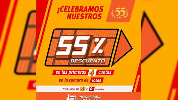 Inmobiliaria del Este celebra su 55º aniversario con una promoción exclusiva