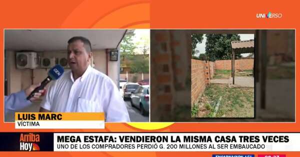 Diario HOY | Estafa con venta de inmueble: víctima que perdió millonaria suma de dinero relata su experiencia
