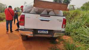 Senad intercepta lujosa camioneta con 200 kilos de marihuana