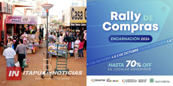 SE LLEVA ADELANTE EL “RALLY DE COMPRAS” EN ENCARNACIÓN - Itapúa Noticias