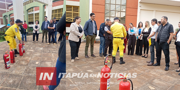 SE REALIZÓ CAPACITACIÓN CONTRA INCENDIOS EN LA GOBERNACIÓN DE ITAPÚA - Itapúa Noticias