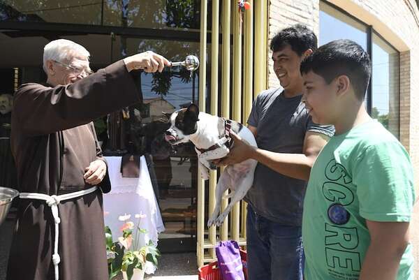 Bendición de mascotas: hermanos capuchinos recuerdan al Patrono de la Ecología - Nacionales - ABC Color