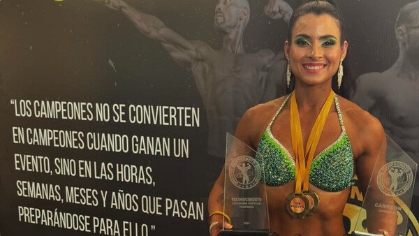 Tatiana Gabaglio se lleva trofeos en su debut como fisicoculturista