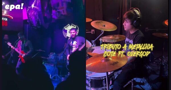 Cote González sorprende en su debut junto a Overgod en tributo a Metallica