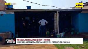 Presunto feminicidio en Pte. Franco: hay inconsistencias en declaraciones, según Policía - Crimen y castigo - ABC Color