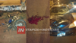 FALLECIÓ MOTOCICLISTA QUE PROTAGONIZÓ ACCIDENTE EN MARÍA AUXILIADORA - Itapúa Noticias