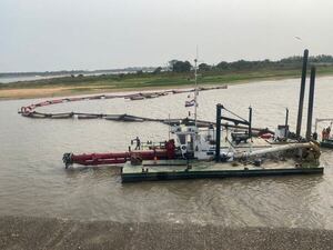 Essap draga el río Paraguay en Asunción para asegurar captación de agua - Nacionales - ABC Color
