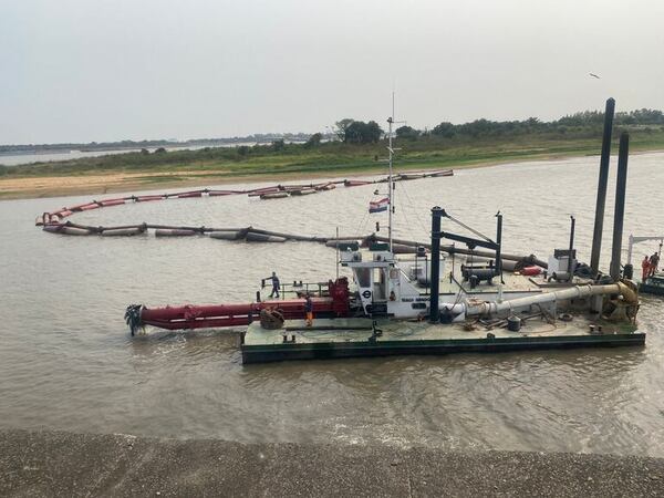 Essap draga el río Paraguay en Asunción para asegurar captación de agua - Nacionales - ABC Color