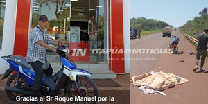 MOTOCICLISTA SUFRIÓ DESMEMBRAMIENTO Y MURIÓ EN CARLOS A. LÓPEZ - Itapúa Noticias