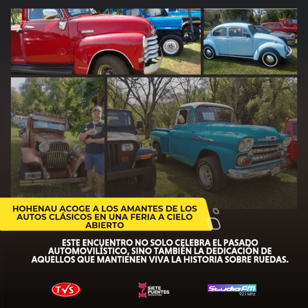 Hohenau acoge a los amantes de los autos clásicos en una feria a cielo abierto - TVS