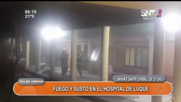 Susto en Hospital de Luque por incendio - SNT