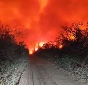 Vuelven a reportar gran incendio forestal en el cerro Chovoreca - Nacionales - ABC Color