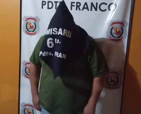 Detienen a presunto delincuente tras robo de celulares en presidente franco