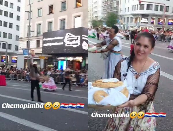 (VIDEO). Paraguay presente en el colorido desfile de la Hispanidad en Madrid