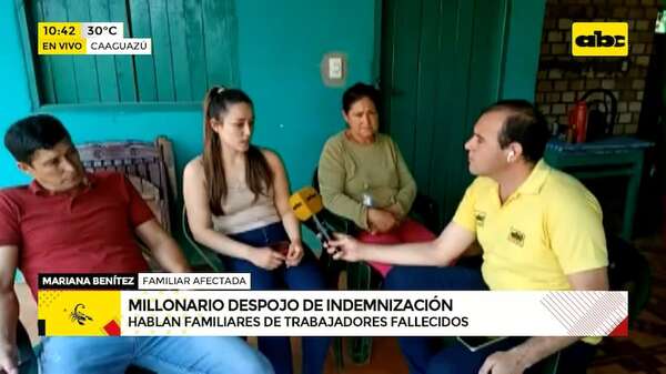 Humilde familia relata cómo dos abogados se apropiaron de indemnización por muerte de su padre - ABC Noticias - ABC Color