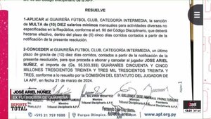 Guaireña FC puede perder la categoría si no abona en 10 días salarios de tres ex jugadores