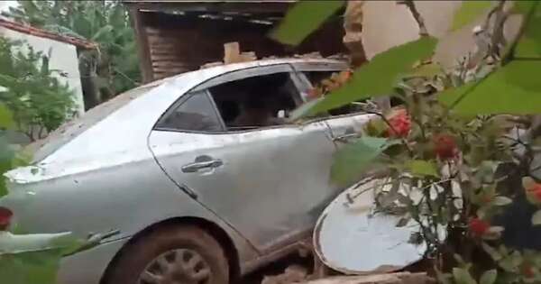 La Nación / Conductora alcoholizada chocó contra vivienda en Paraguarí y deja heridas a dos abuelas