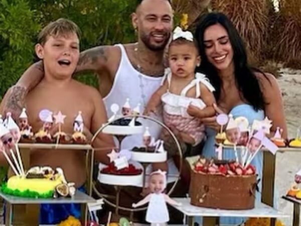 Perdonado por su infidelidad, Neymar se mostró con Bruna celebrando el cumple su hija