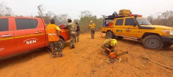 Se organizan para combatir los incendios que afectan a la reserva Chovoreca - Noticias del Chaco - ABC Color