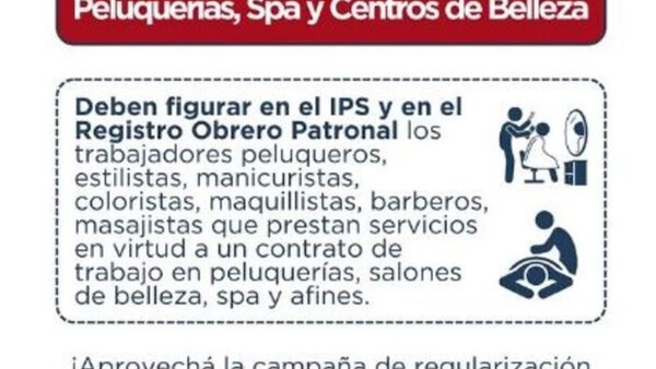 Aprietan a los peluqueros y barberos para que aporten al IPS