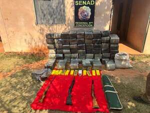 Intervienen un “almacén de narcotraficantes” e incautan casi una tonelada de droga - Policiales - ABC Color