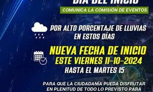 Postergan expo Franco, por anuncio de lluvias