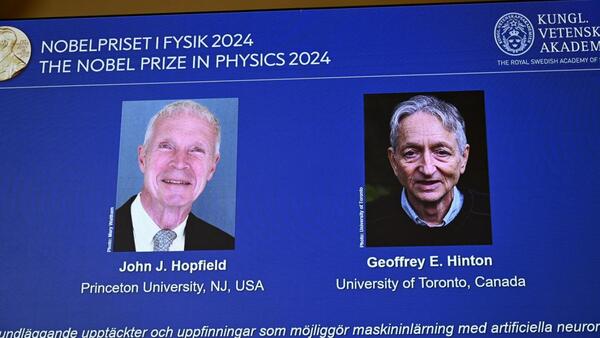 Nobel de Física destaca uso de la IA, pero advierte sobre amenazas "de que se salga de control"
