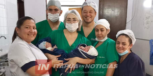 TRAS CESÁREA DE EMERGENCIA, NACEN GEMELOS EN PERFECTAS CONDICIONES - Itapúa Noticias