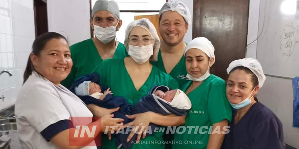 TRAS CESÁREA DE EMERGENCIA, NACEN GEMELOS EN PERFECTAS CONDICIONES - Itapúa Noticias