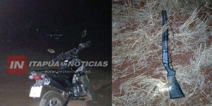 POLICÍA SE ENFRENTÓ A TIROS CON DOS SUJETOS Y RECUPERÓ ESCOPETA ROBADA - Itapúa Noticias