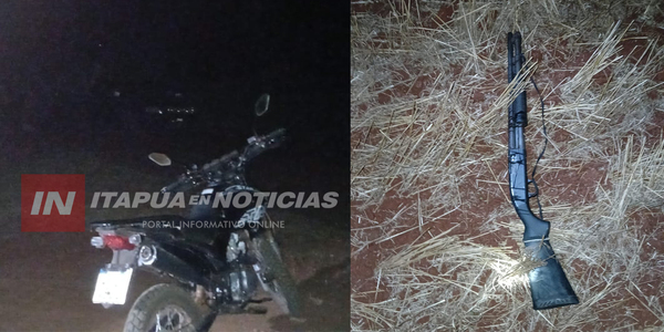 POLICÍA SE ENFRENTÓ A TIROS CON DOS SUJETOS Y RECUPERÓ ESCOPETA ROBADA - Itapúa Noticias