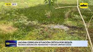 Laguna Cerro, en estado crítico por sequía y abandono - ABC Noticias - ABC Color