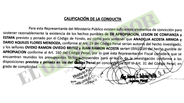 Funcionaria de Diputados y tres personas más son imputadas por presunta estafa con una de indemnización