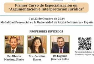 Tres ministros participan como disertantes en un curso de argumentación jurídica en España