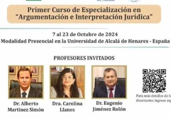 Tres ministros participan como disertantes en un curso de argumentación jurídica en España