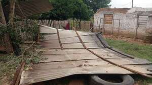 Temporal causó destrozos en Minga Guazú: hay reportes de viviendas destechadas - ABC en el Este - ABC Color