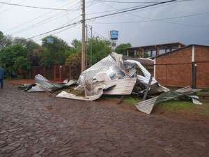AUDIO: Temporal causó destrozos en Minga Guazú: hay reportes de viviendas destechadas  - La Primera Mañana - ABC Color