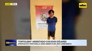 Video: “Tortolero” arrestado con 3000 dólares   - ABC Noticias - ABC Color
