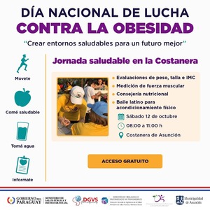 Día Nacional de Lucha contra la Obesidad: Jornada Saludable en la Costanera de Asunción • PARAGUAY TV