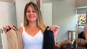 Más que pelucas: Vidalina Sánchez elabora alargues y extensiones que devuelven la confianza