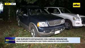 Video: Cae supuesto estafador con varias denuncias - ABC Noticias - ABC Color